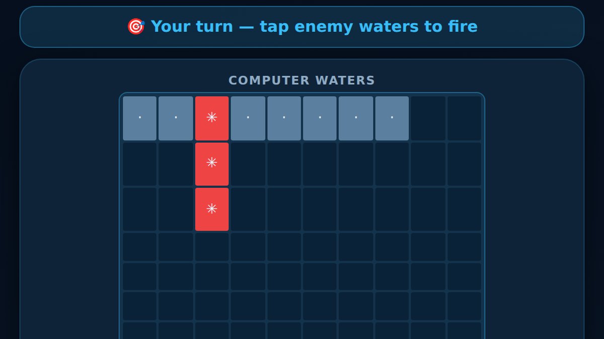 Battleship, free online 2 player naval strategy game