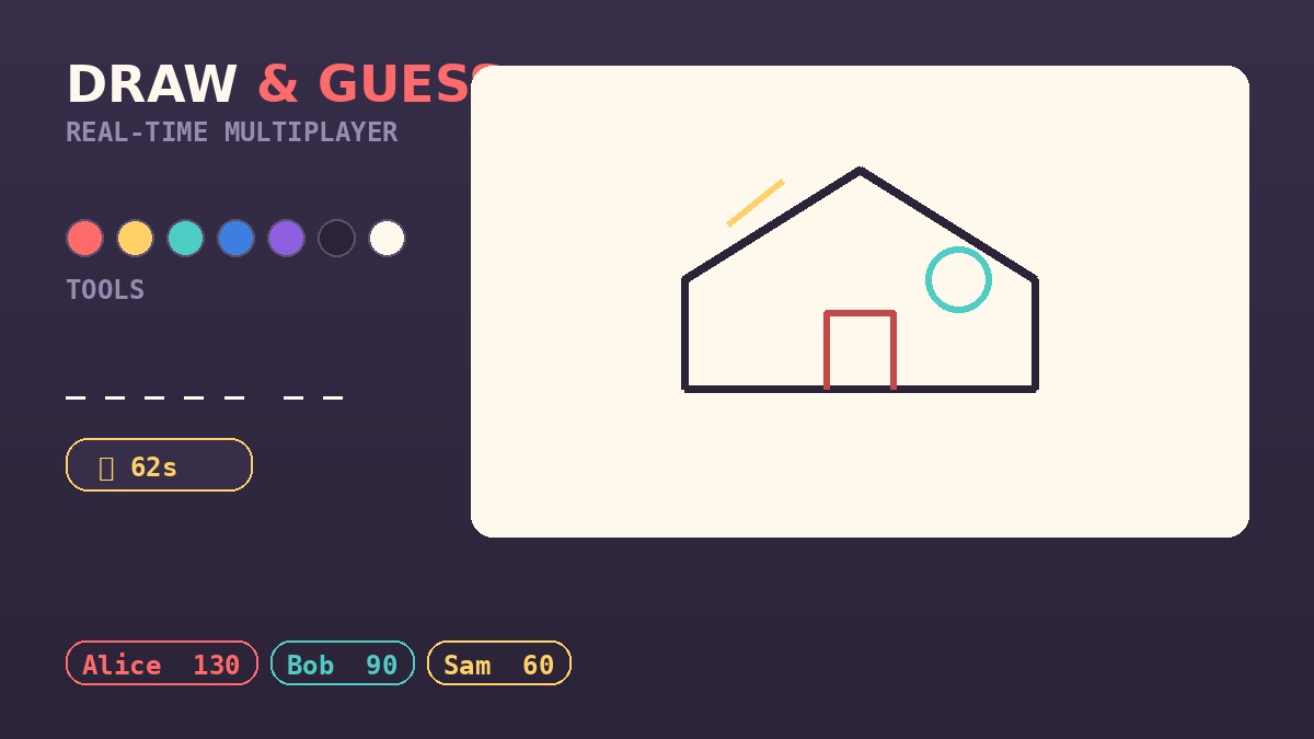 Draw & Guess, free online multiplayer drawing game