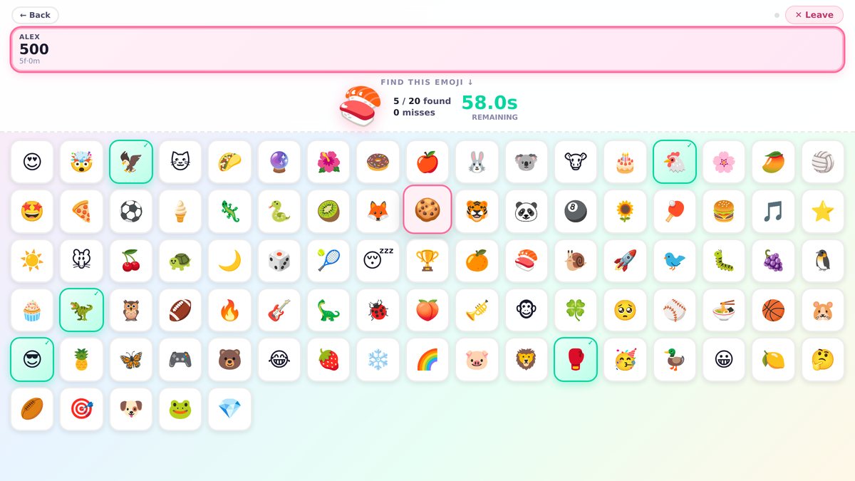 Emoji Hunt, free online emoji spotting game with friends