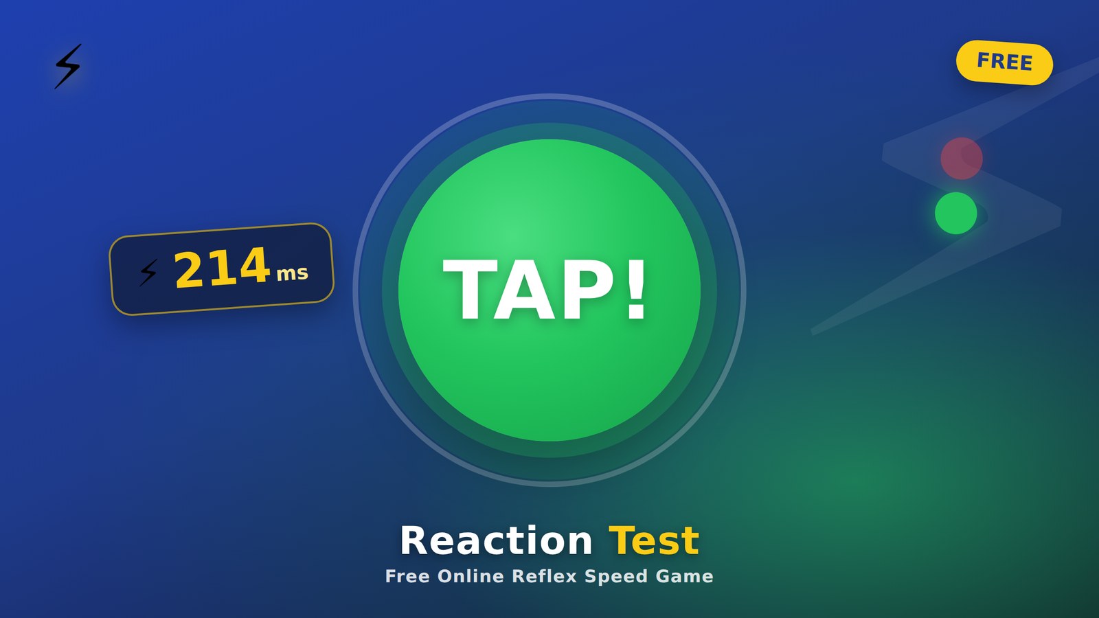 Reaction Test, free online 2 to 4 player reflex speed game